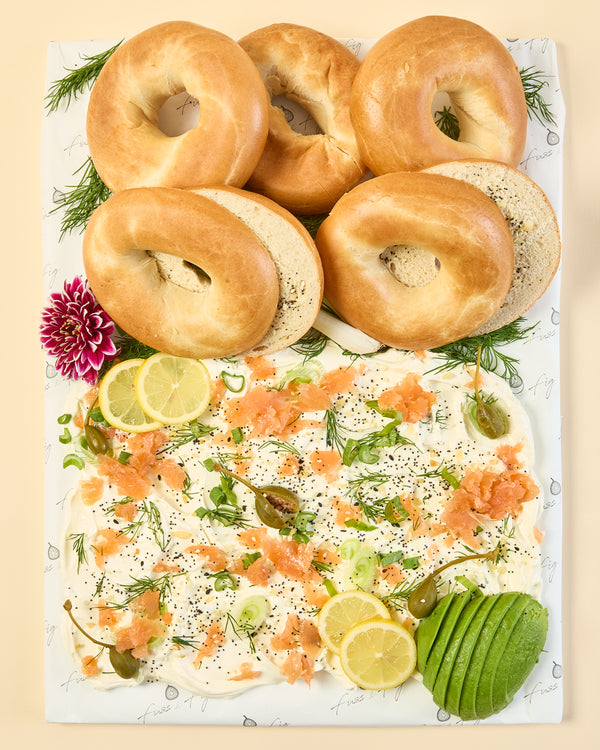 Smoked Salmon Bagel Board